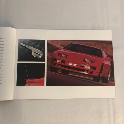 Vintage Nissan 300ZX Car Sales Brochure Catalog 300 ZX FRENCH Text European