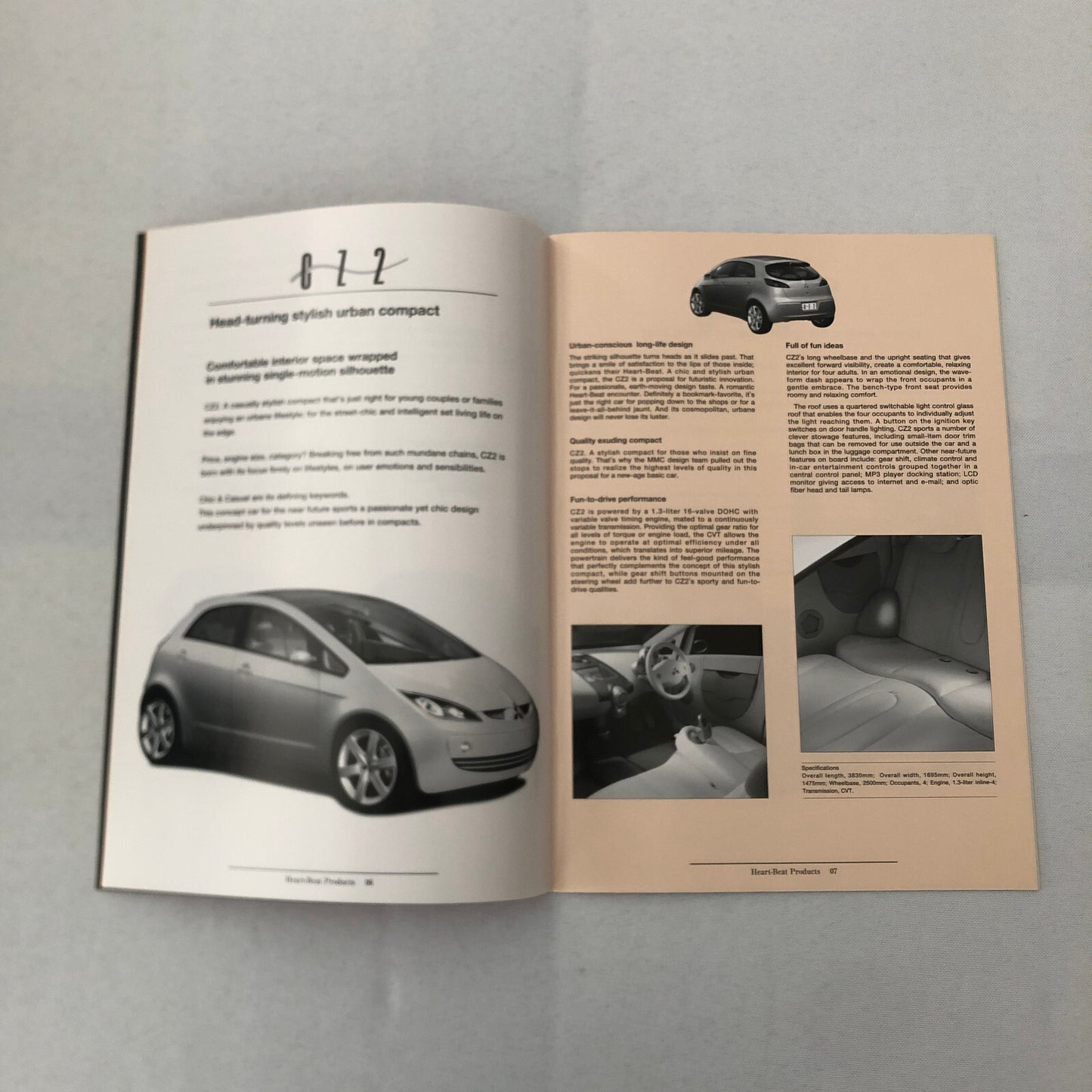 2001 Mitsubishi Concept Car Prototype Press Kit Tokyo Motor Show JDM CZ-3 SUP +