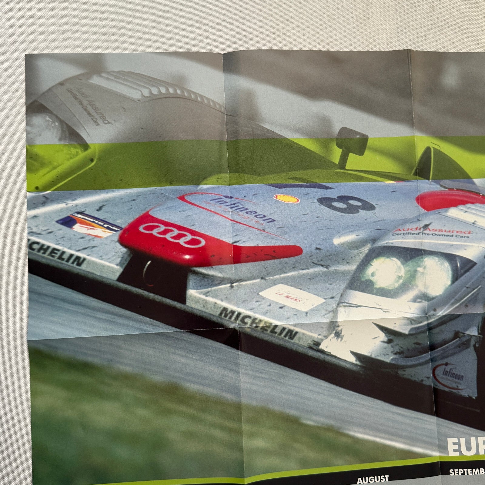 2001 European LeMans Racing Poster Audi Car