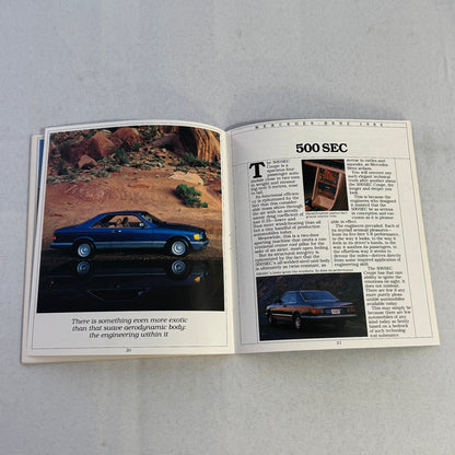1984 Mercedes Benz Brochure Catalog 500SEC 380 SL 500 SEC SEL 380SE 300SD 300TD