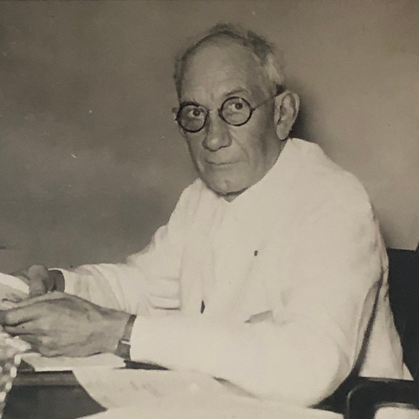 Press Photo Photograph Public Works Program Manager Dayton Ohio 1933 Underwood