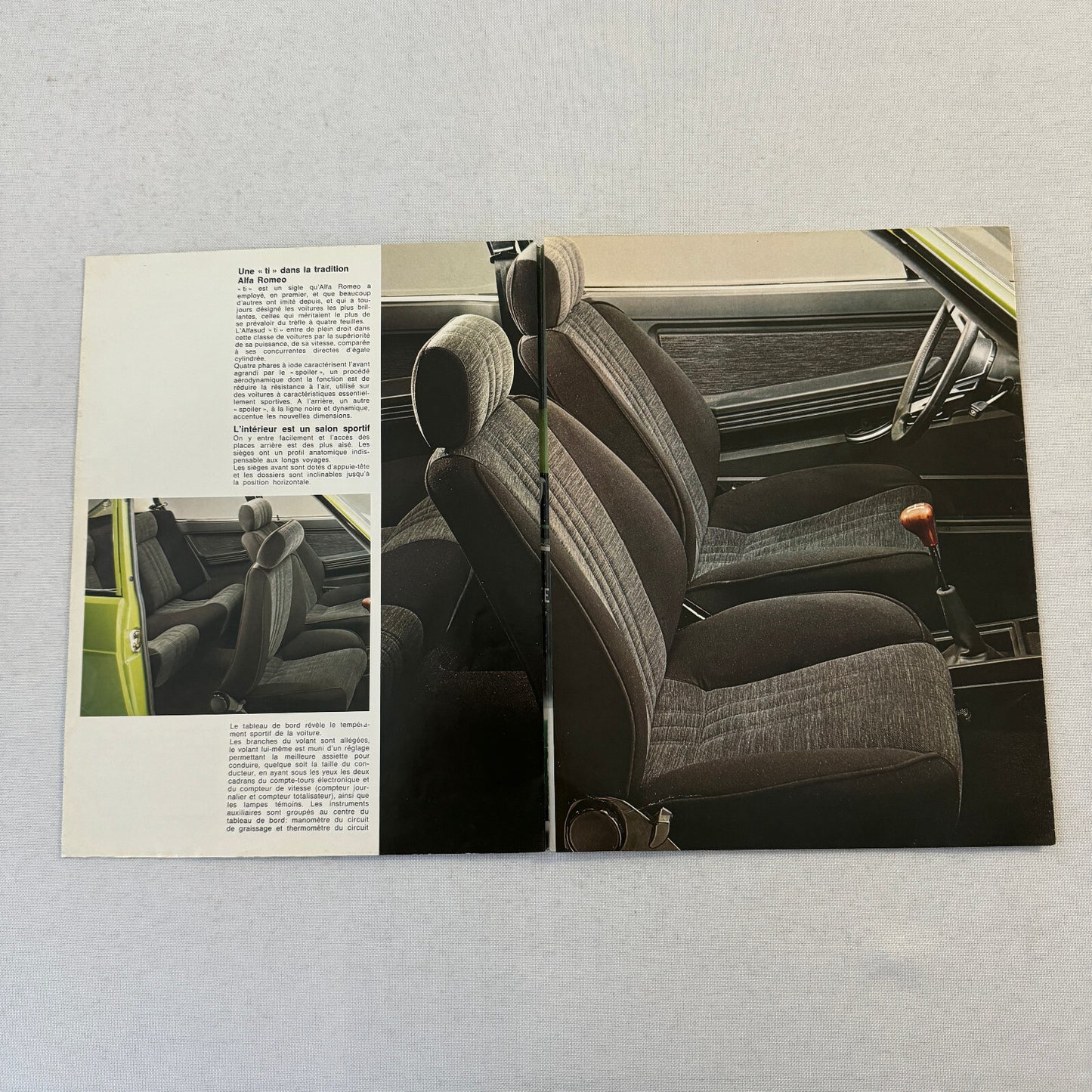 Alfa Romeo Alfasud Ti Car Sales Brochure Catalog Advertising FRENCH