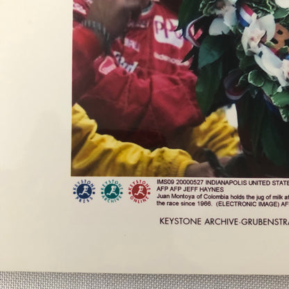 Vintage Indy Indianapolis Racing Photo Photograph Juan Montoya Win 2000