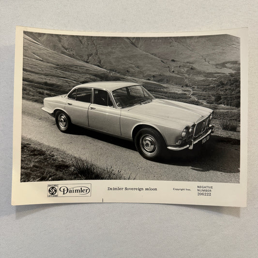 Daimler Sovereign Saloon Car Factory Press Photo Photograph Jaguar Sovereign