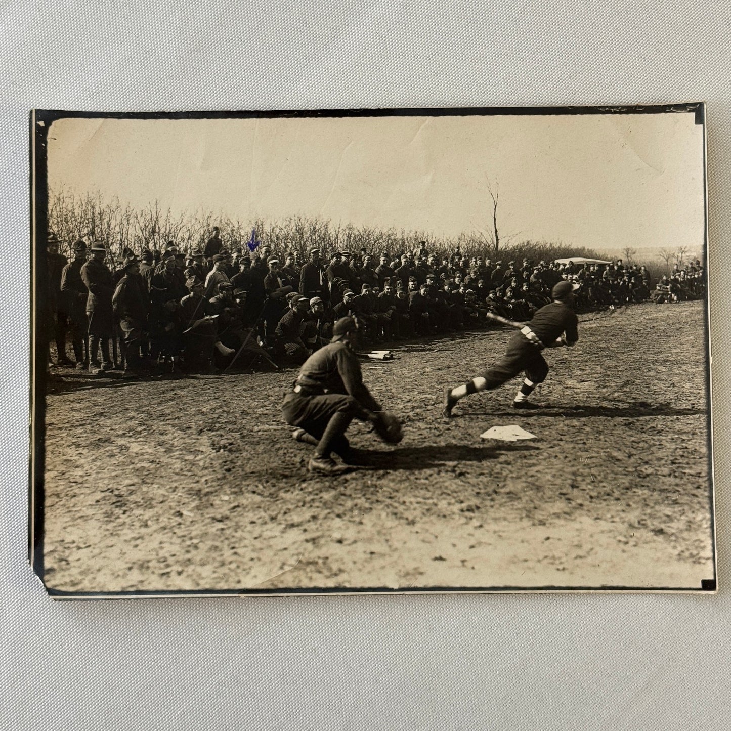 Vintage Amateur Baseball Player Game Photo Photograph Print