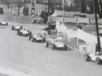 Vintage 1962 Racing Photograph Photo Image - Grand Prix Belgium Brussels Cars 