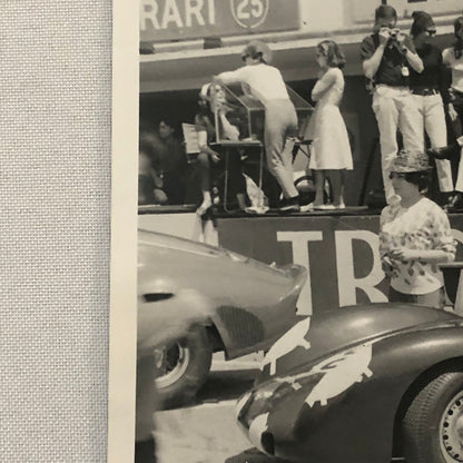1963 Rover BRM at LeMans Racing Photo Photograph Print Vintage