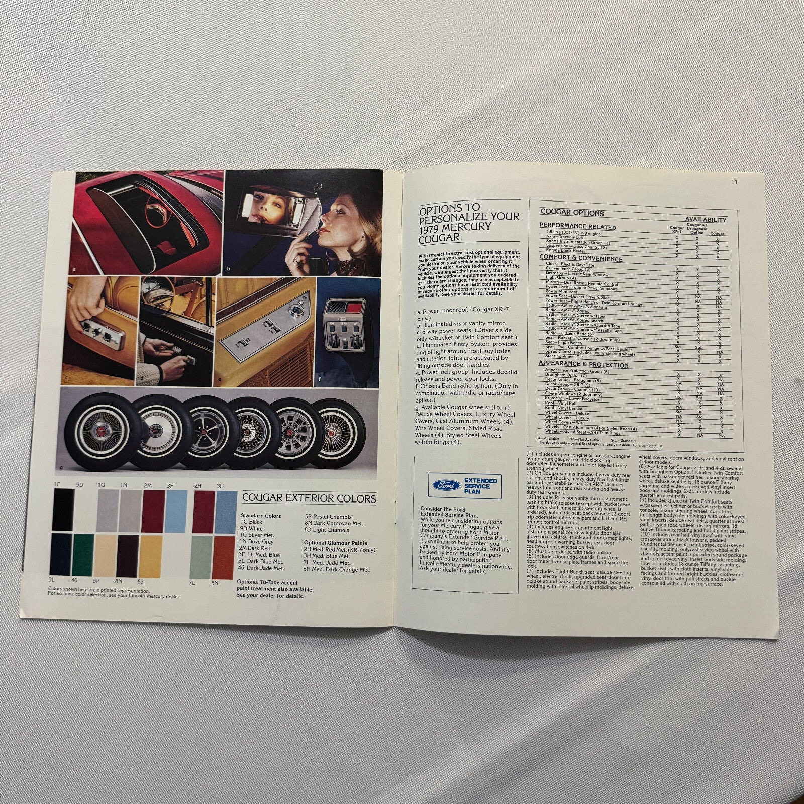 1979 Mercury Cougar Car Sales Brochure Catalog XR-7 XR7