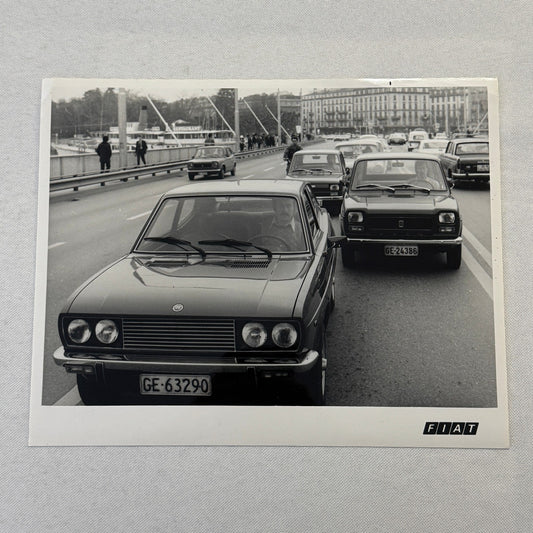 Fiat Car Factory Press Photo Photograph Print Vintage