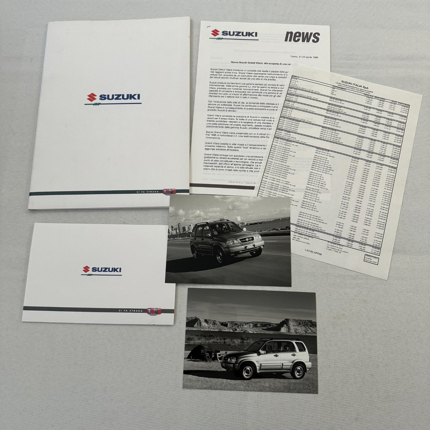 1995 Suzuki Vitara Press Kit Brochure Photos German Text European Market