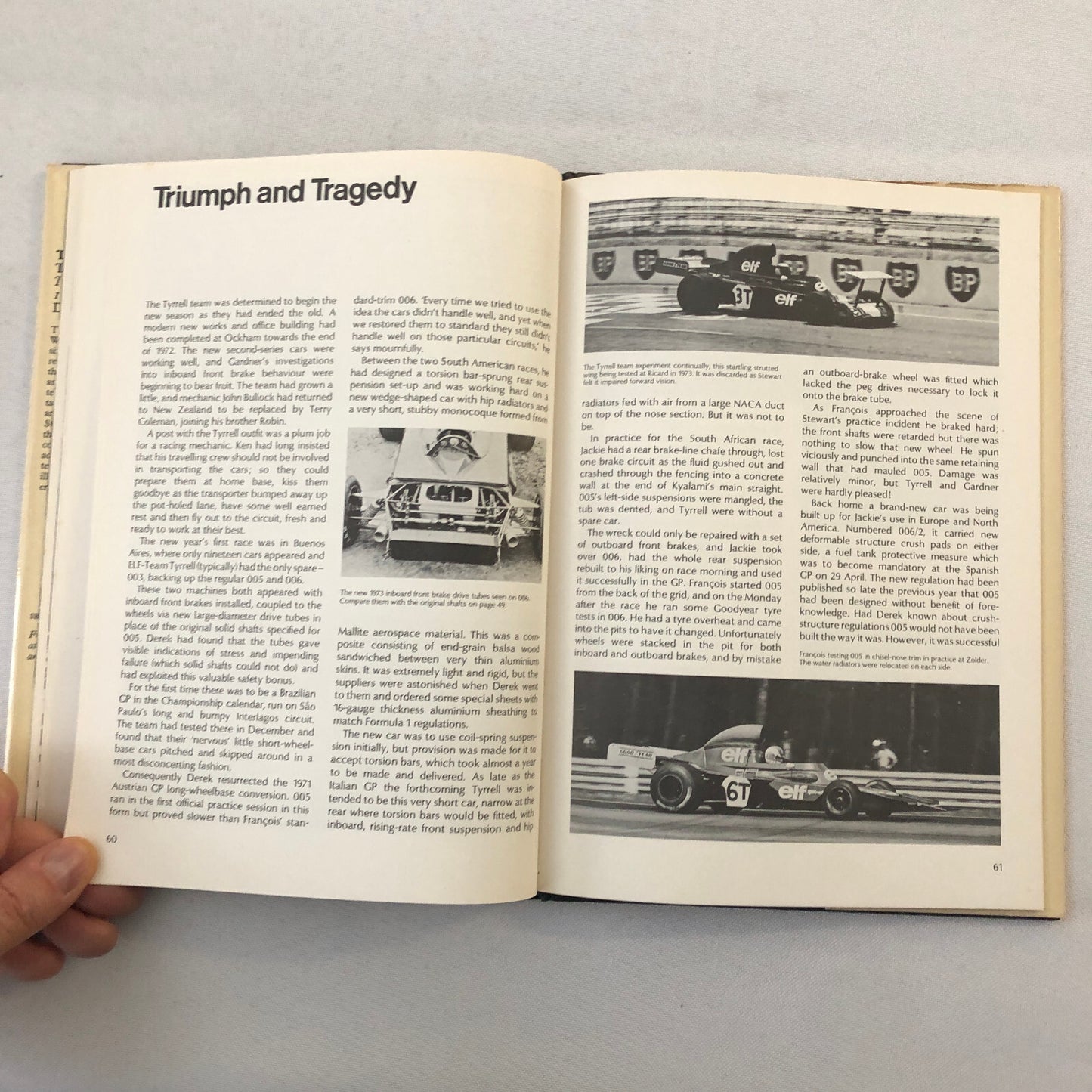 The Grand Prix Tyrrell Jackie Stewart Cars 1970-1973 Book Doug Nye ELF Racing