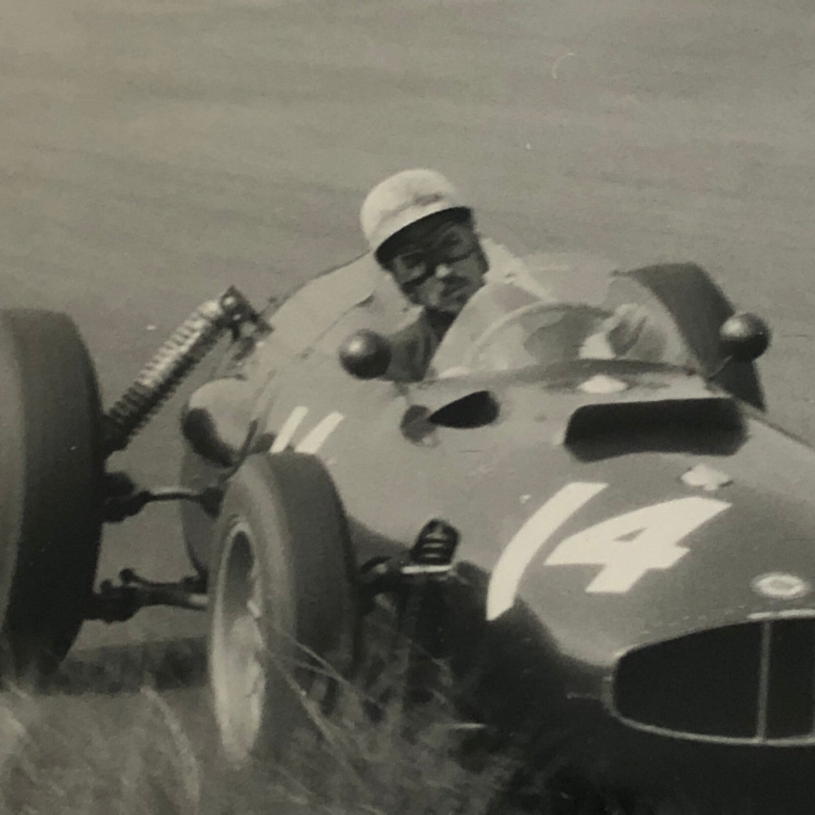 Vintage Racing Photo Photograph BRM Car Jo Bonnier