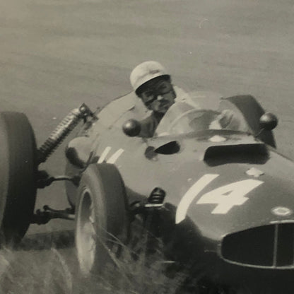 Vintage Racing Photo Photograph BRM Car Jo Bonnier