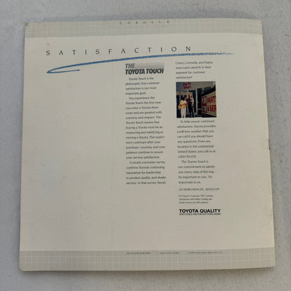 1988 Toyota Corolla Car Sales Brochure Catalog Sport Wagon Sedan GT-S SR5