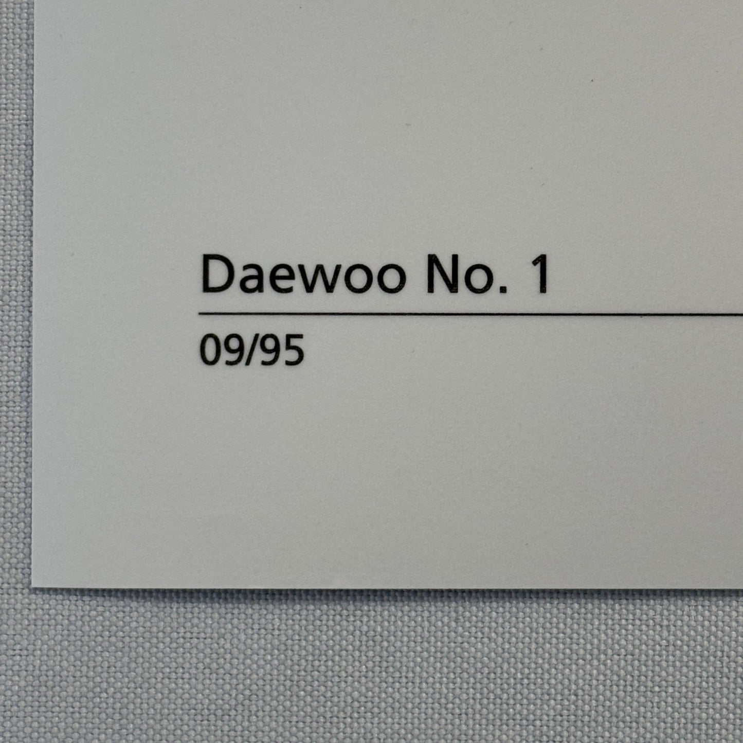 Daewoo Concept Car Photo Daewoo No 1 Roadster Convertible Photograph Lot 2x