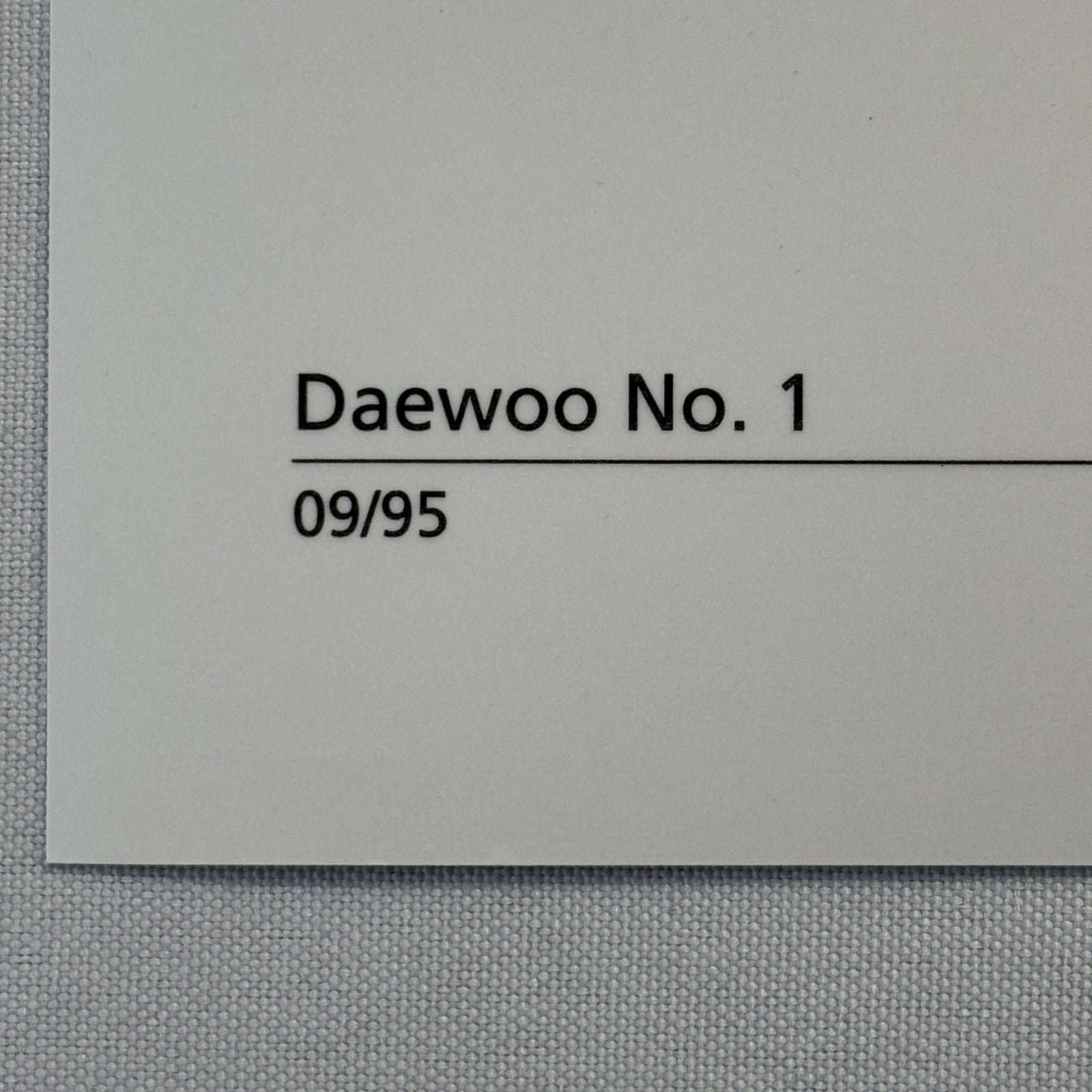 Daewoo Concept Car Photo Daewoo No 1 Roadster Convertible Photograph Lot 2x