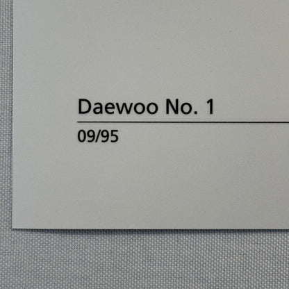 Daewoo Concept Car Photo Daewoo No 1 Roadster Convertible Photograph Lot 2x