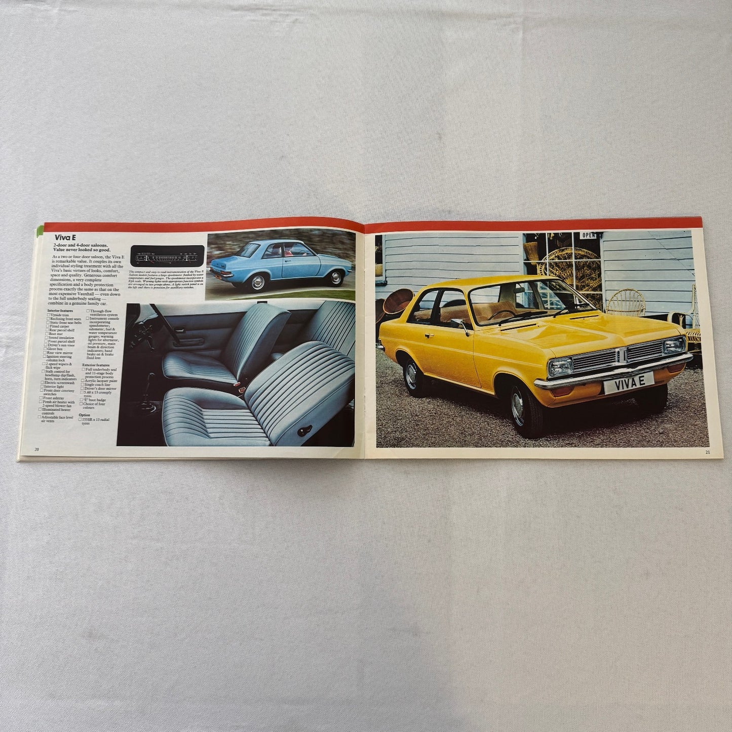 1978 Vauxhall Car Sales Brochure Catalog Chevette Viva Cavalier VX Series UK