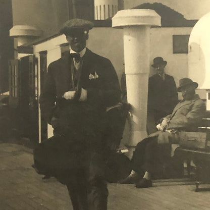 Vintage 1926 Isle of Man TT Motorcycle Racing Photo Photograph Tazio Nuvolari