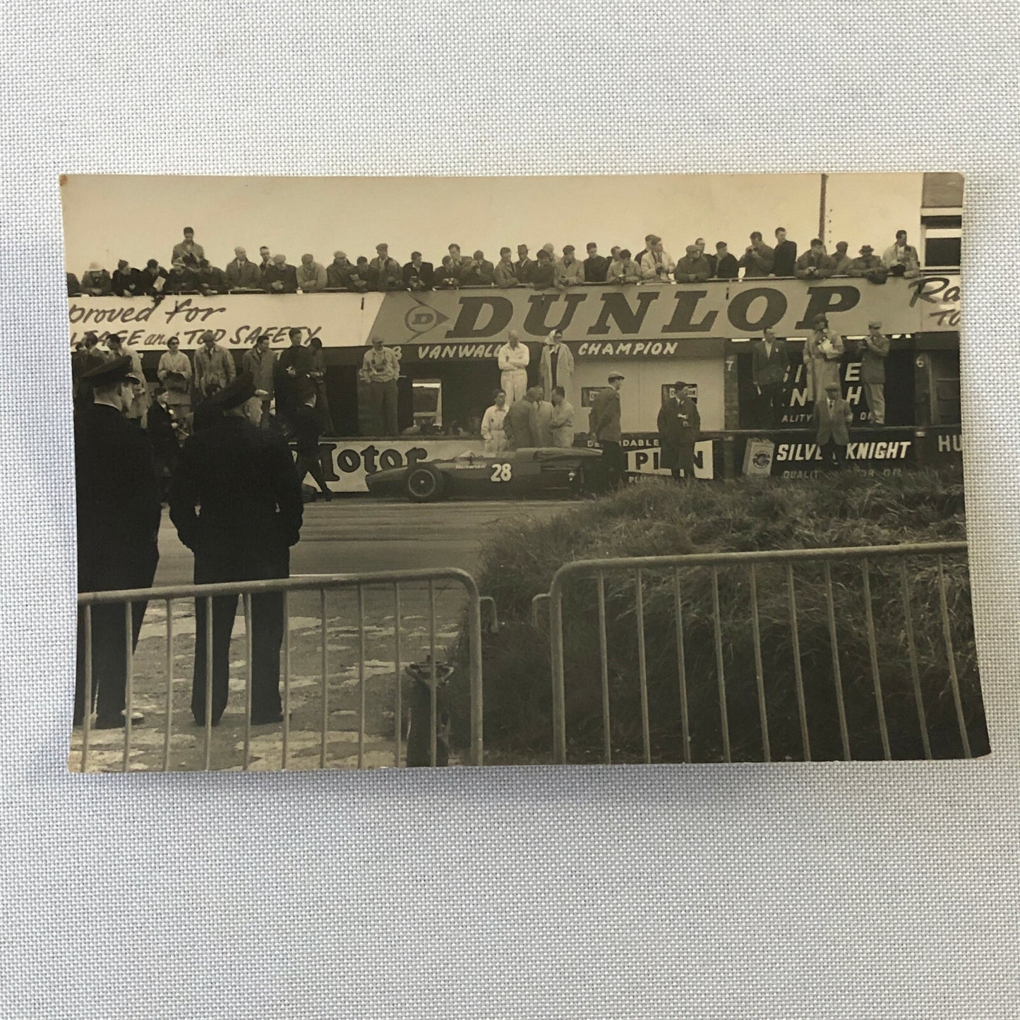 Vintage Car Racing Photo Photograph Print - Silverstone Race Track 