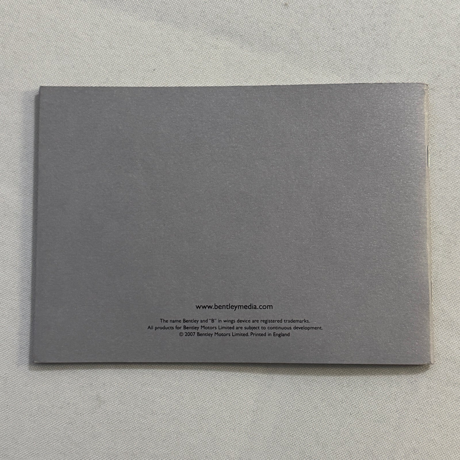 Bentley Contintental GT and GT Speed Press Kit Brochure with CD 2007 2008