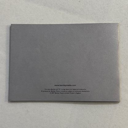 Bentley Contintental GT and GT Speed Press Kit Brochure with CD 2007 2008