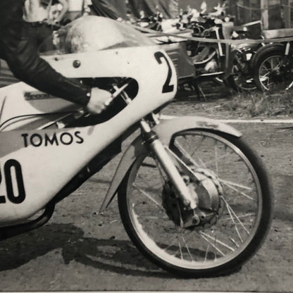 Vintage Motorcycle Racing Photo photograph Rider Luigi Rinaudo 1971
