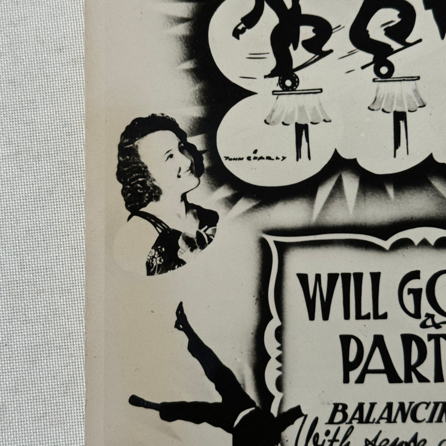 Vintage Circus Performer Acrobat Balancing Act Photo Photograph Will Gomez