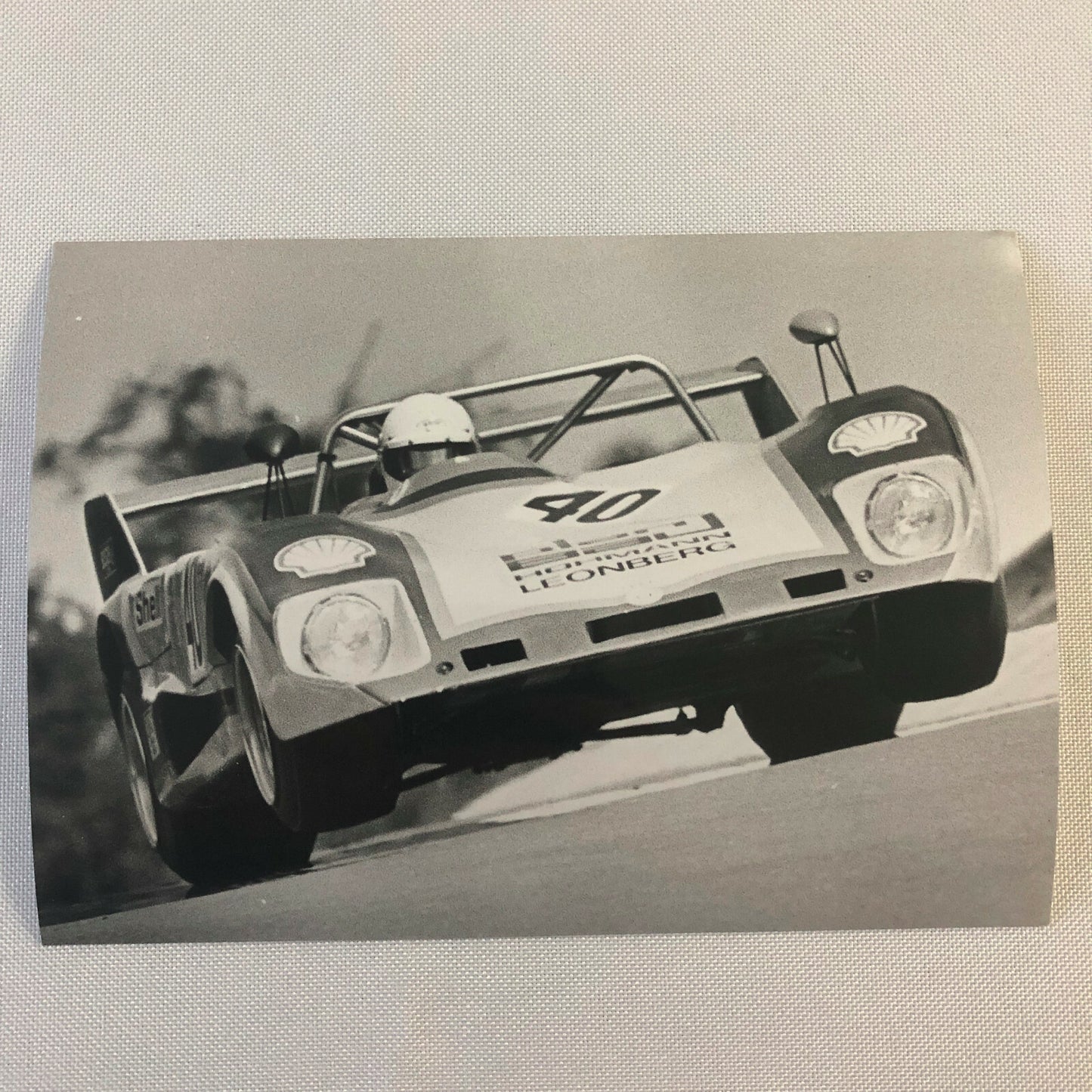 Vintage Racing Photo Photograph 1976 300KM Nurburgring Lola T294 BMW Car Bross