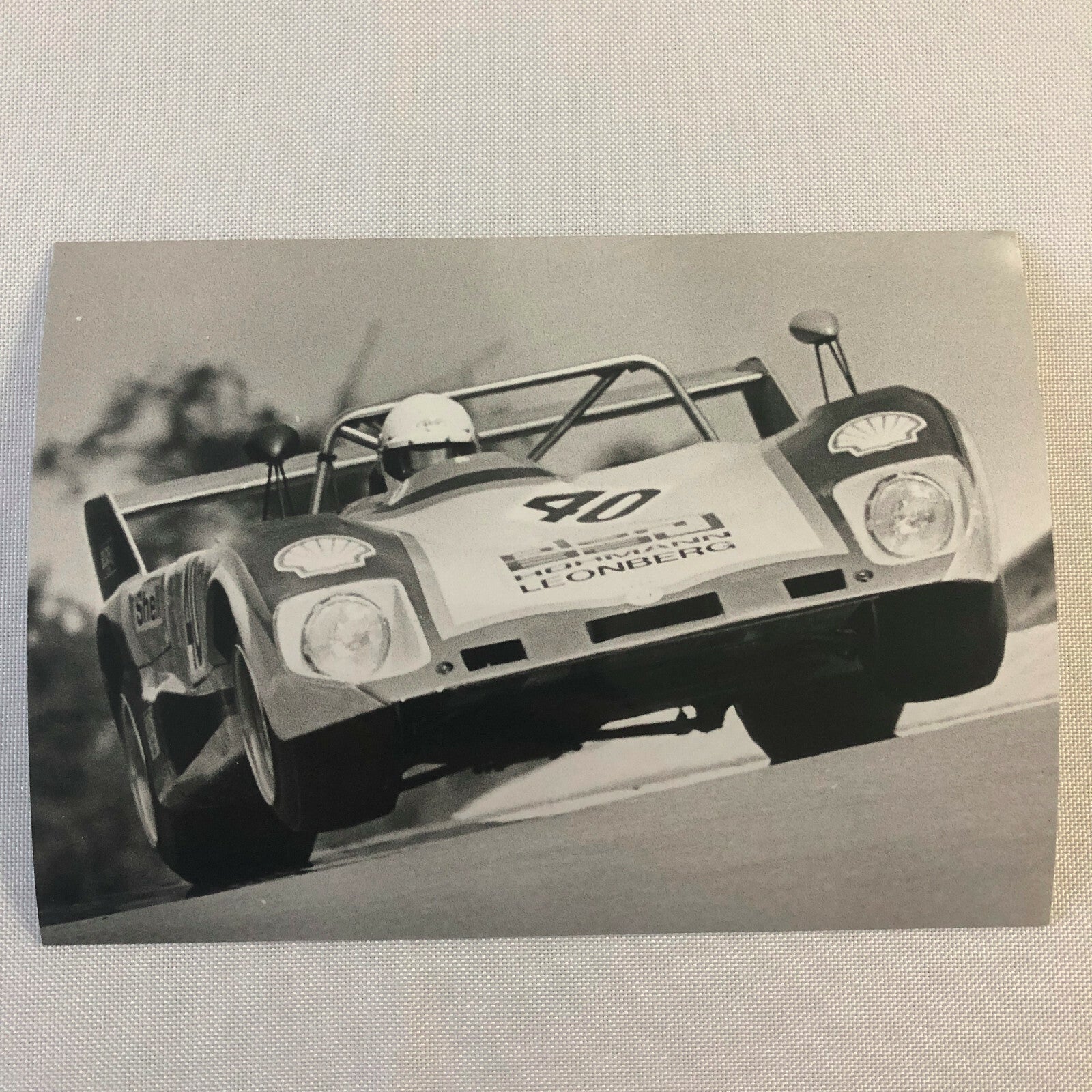 Vintage Racing Photo Photograph 1976 300KM Nurburgring Lola T294 BMW Car Bross