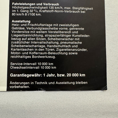 Lada 1200 Kombi Wagon Car Sales Brochure Catalog Advertising German Text Vintage