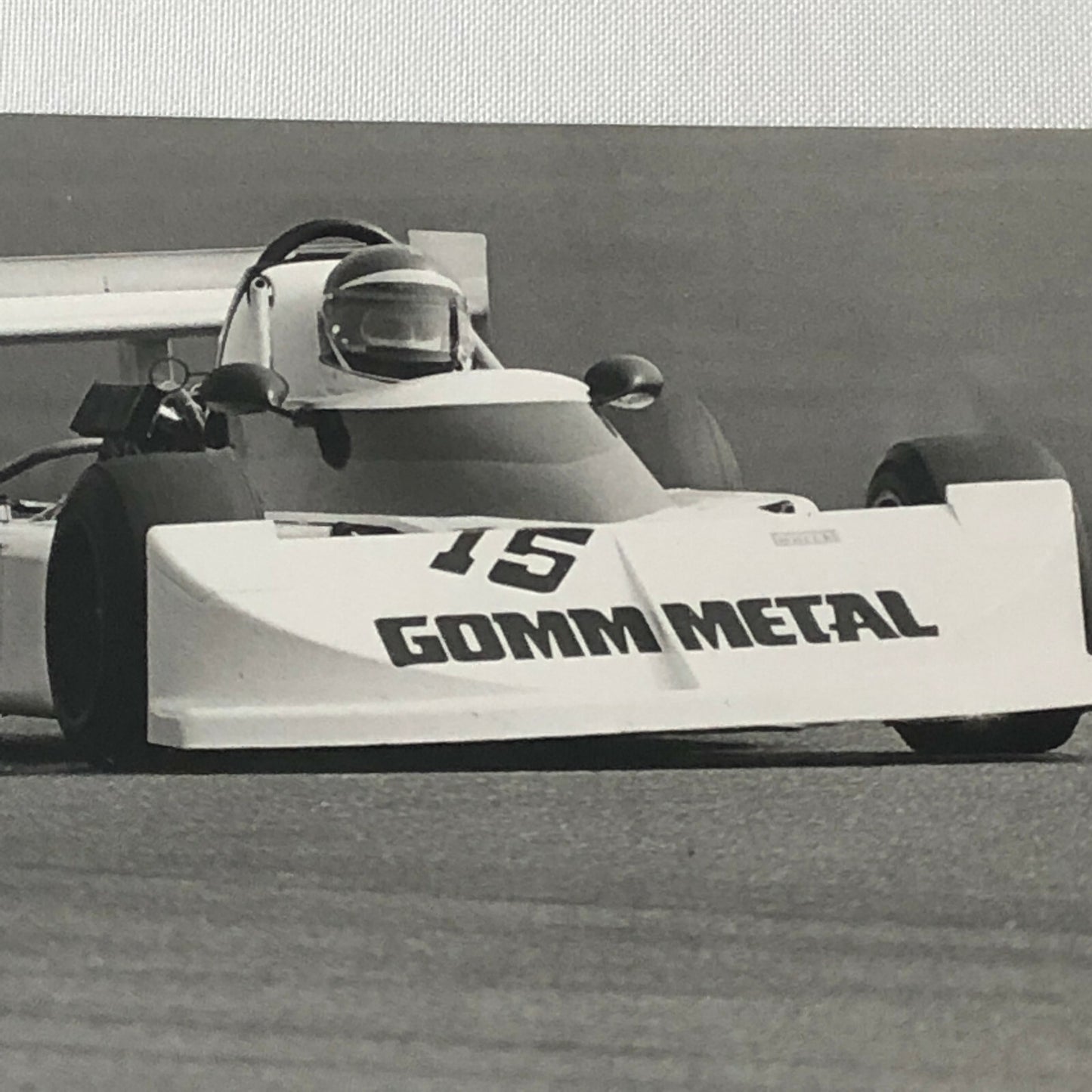 Vintage 1976 Formula 2 F2 Thruxton Grand Prix Racing Photo Photograph March 