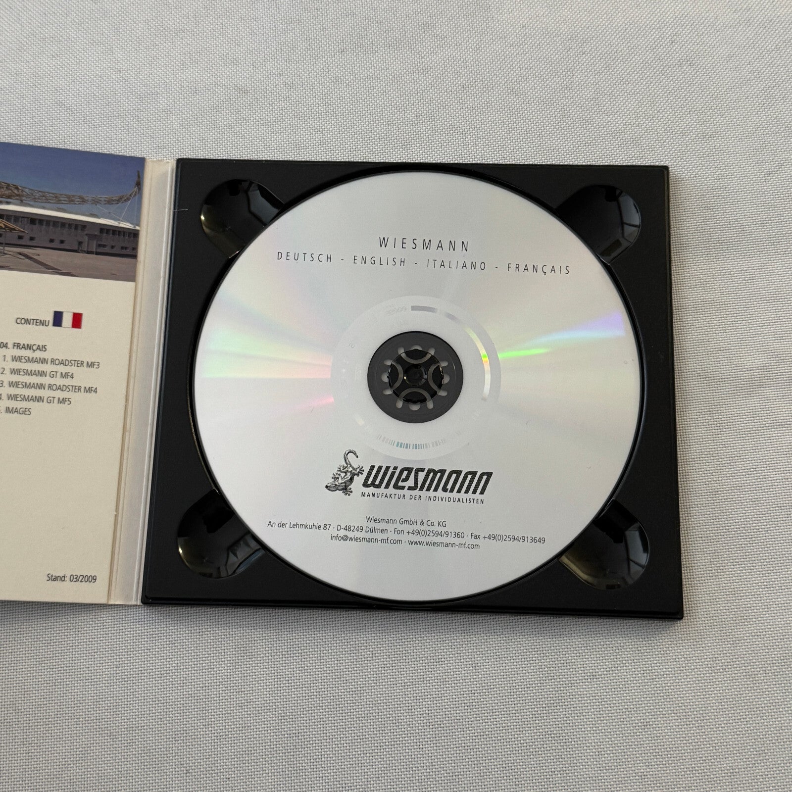 Wiesmann Sports Car Press Kit Photo CD Lot 2x