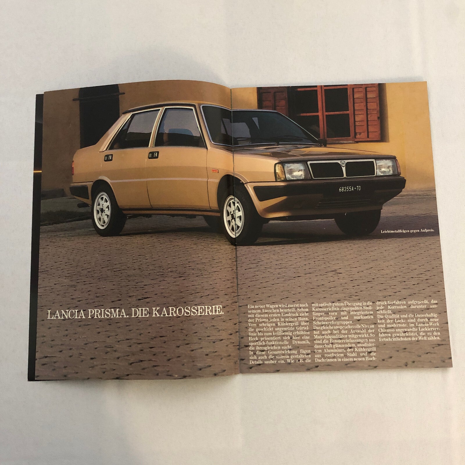Lancia Prisma 1500 and 1600 Car Sales Brochure Catalog German Text