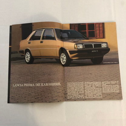 Lancia Prisma 1500 and 1600 Car Sales Brochure Catalog German Text