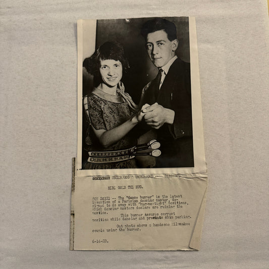 Paris Dance Training Invention Dance Bumper Press Photo Photograph 1923 Couple