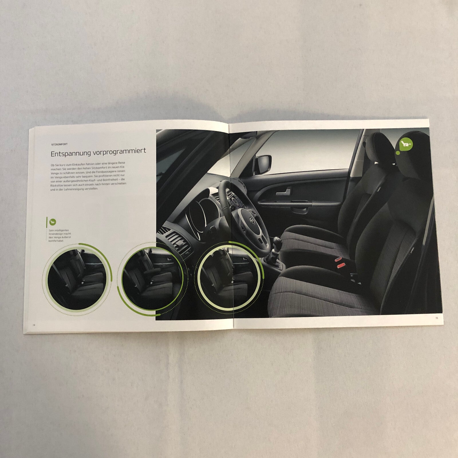 2014 Kia Venga Car Sales Brochure Catalog with Price List GERMAN Market