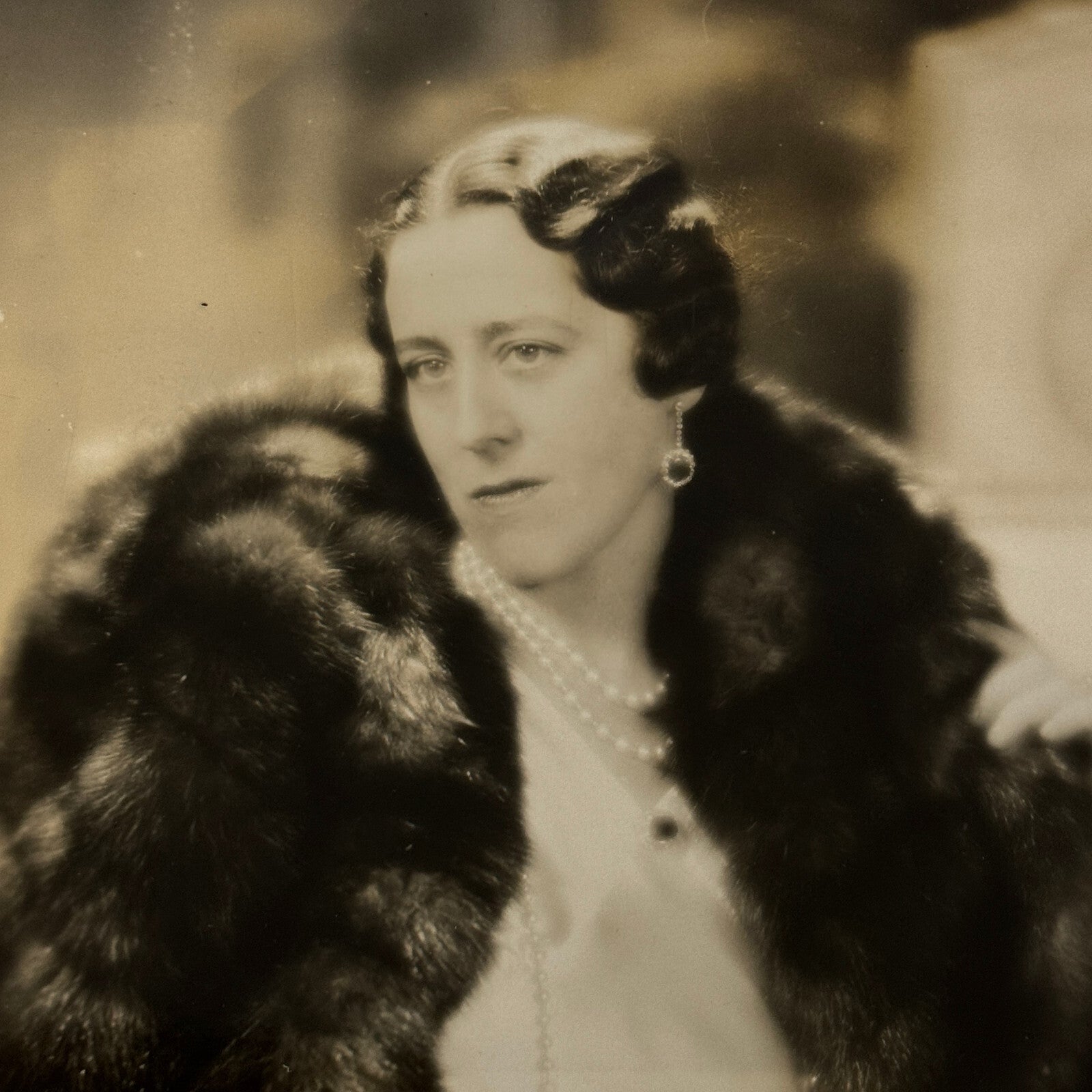 1934 Press Photo Photograph Wife of Belgian Diplomat Eugene de Ligne Fashion