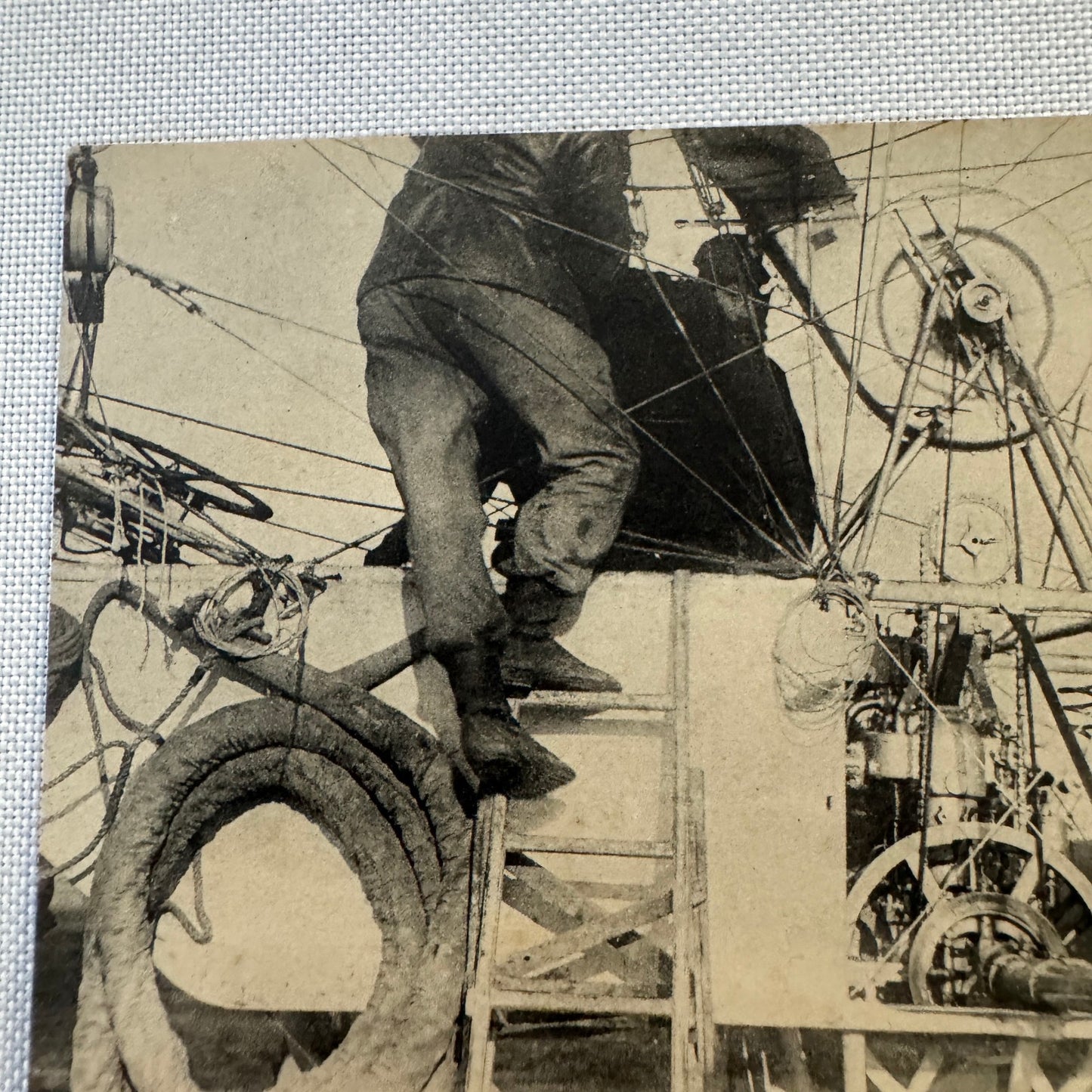 Vintage Zeppelin Airship Dirigible Postcard Post Card French Le Lebaudy