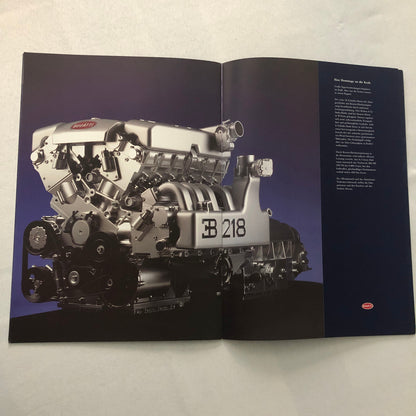 Bugatti EB 218 Concept Car Sales Brochure Catalog Bugatti EB218