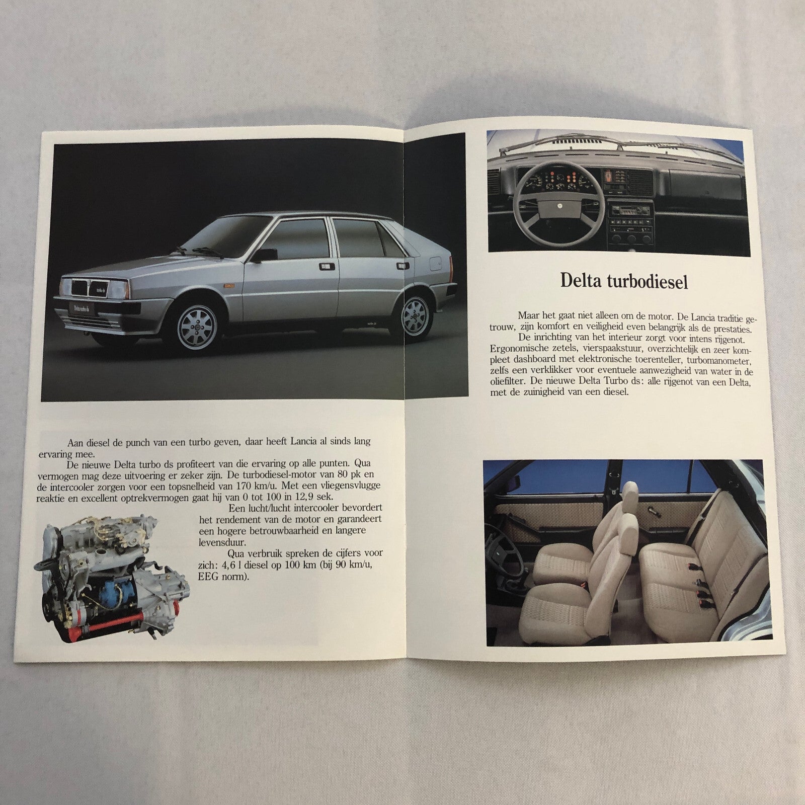 Lancia Delta Car Sales Brochure Catalog German HF Turbo Delta Integrale GTi