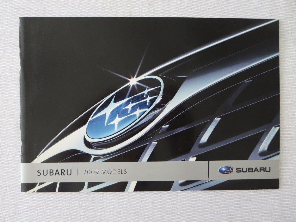 2009 Subaru Sales Brochure Catalog Car Impreza WRX STI Legacy Forester +
