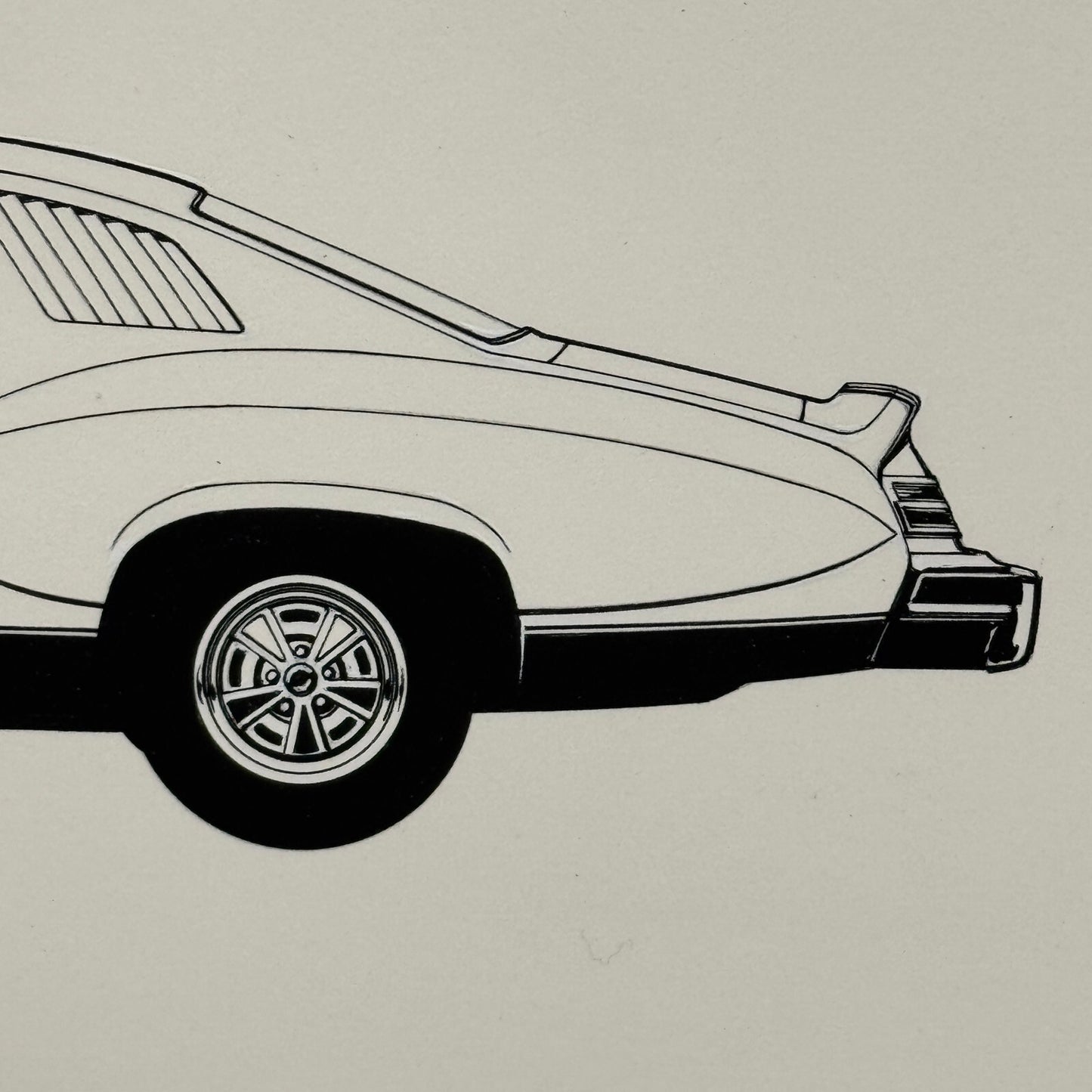 Pontiac Grand Prix CAN AM Car Automobile Illustration Art Drawing Hand Drawn