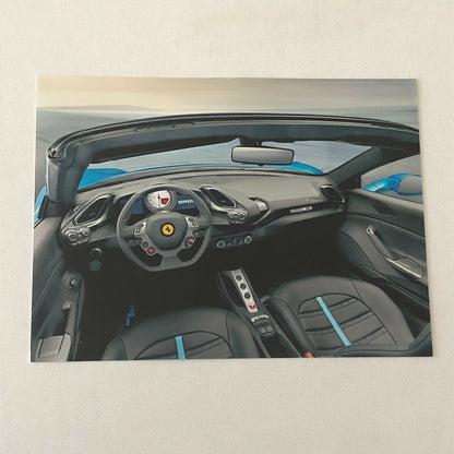Ferrari 488 Spider Convertible Car Factory Photo Lot of 6 