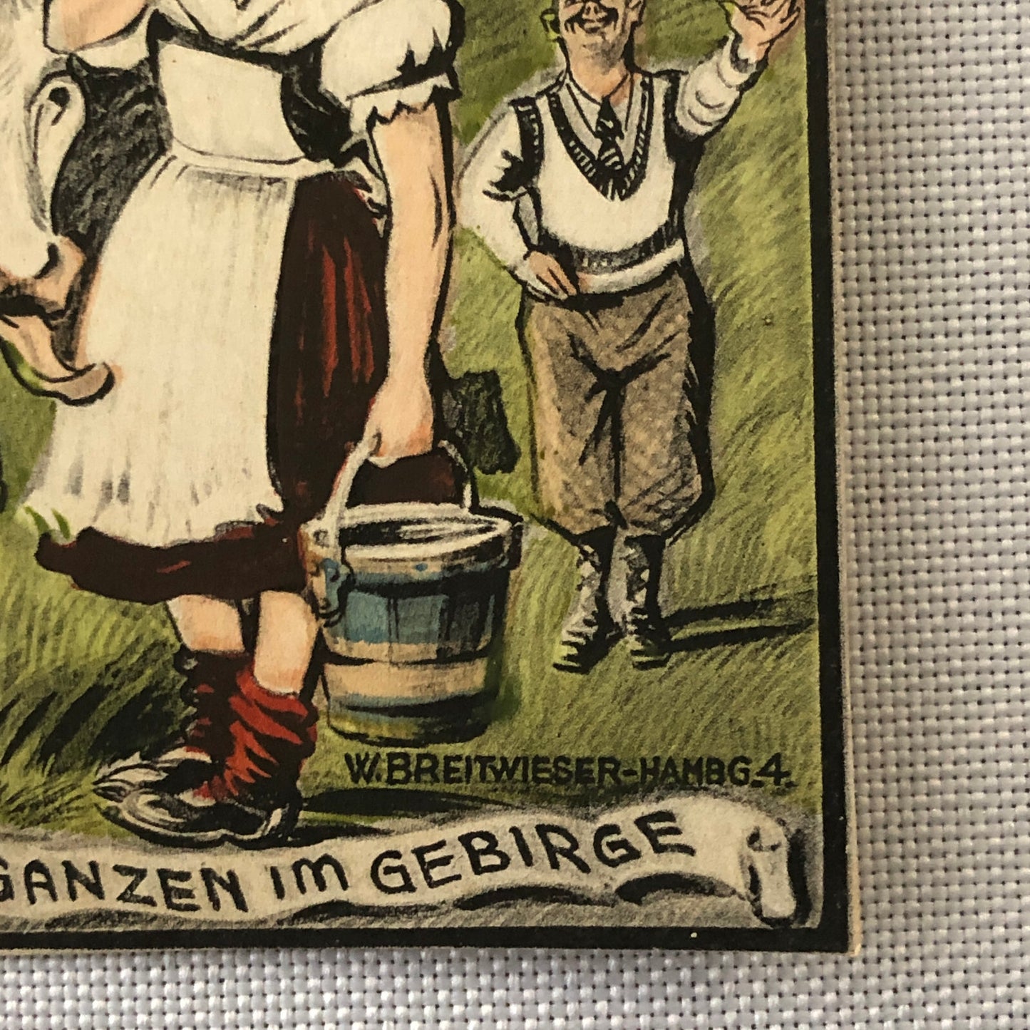 Circus Performer Postcard Post Card Acrobat Act 2 Namrehs German