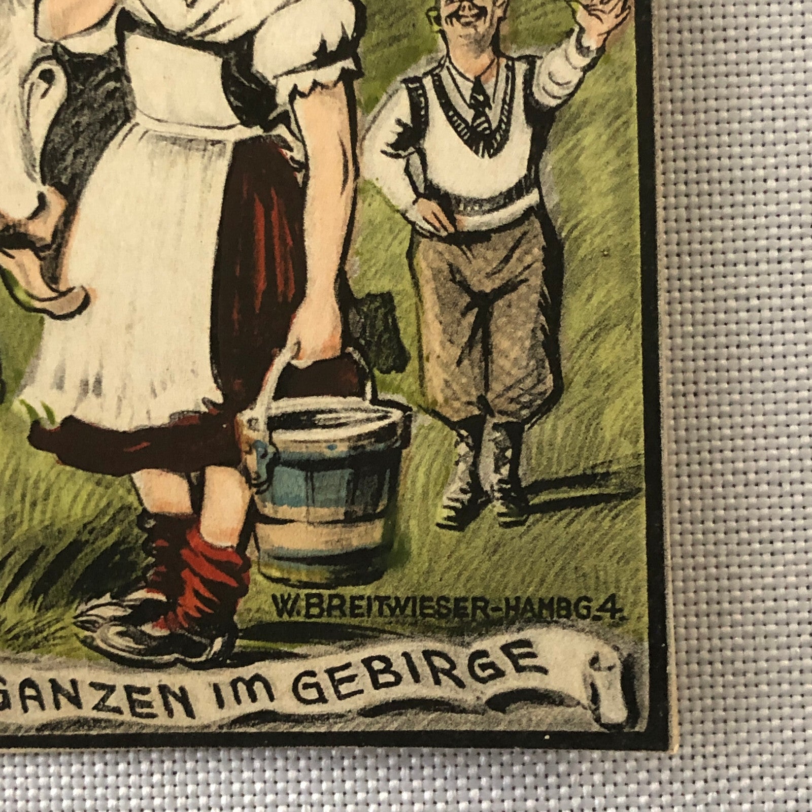 Circus Performer Postcard Post Card Acrobat Act 2 Namrehs German