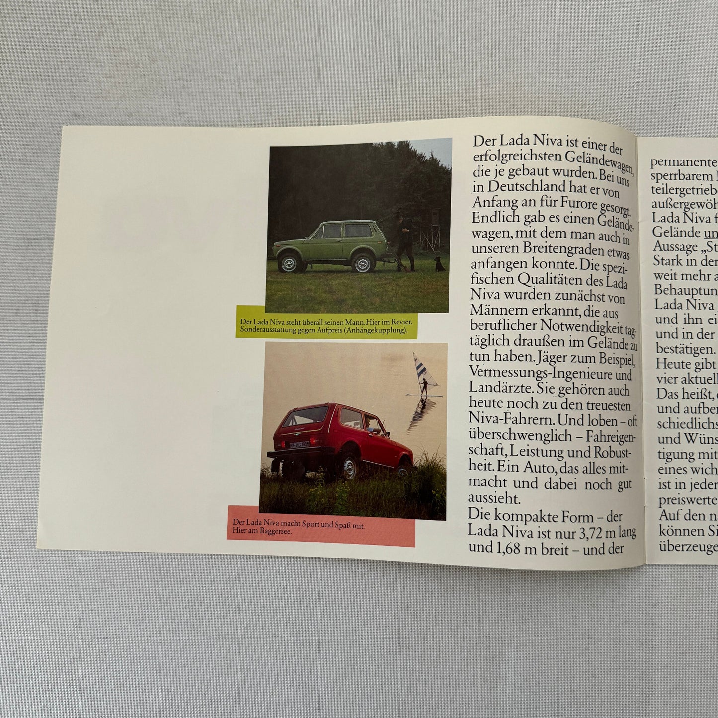 Lada Niva Car Sales Brochure Catalog Niva UT Niva E Niva 5000 C 5000C GERMAN