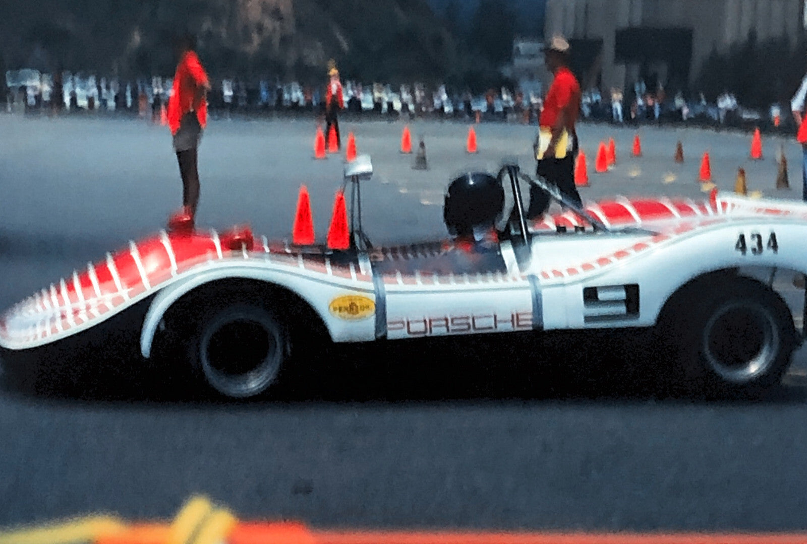 Porsche Car Show 35mm Photo Slide Vintage 1981 Racing Car