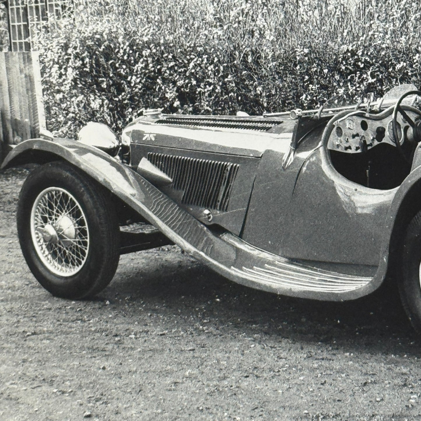 1939 Jaguar SS100 Car Photo Automobile Photograph Vintage Jaguar SS 100