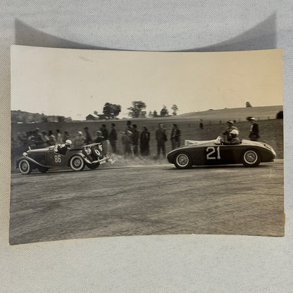 Vintage Racing Photo Photograph OSCA and MG Cars Car Motorsport